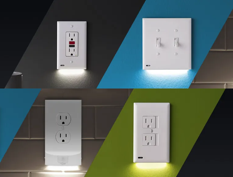 SnapPower nightlight outlet covers